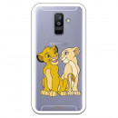 Carcasa Oficial Disney Simba y Nala transparente para Samsung Galaxy A6 Plus 2018 - El Rey León- La Casa de las Carcasas