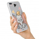 Cover Ufficiale Disney Dumbo Silhouette Trasparente per Motorola Moto G5s Plus