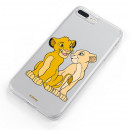 Cover Ufficiale Disney Simba e Nala Trasparente per Samsung Galaxy J4 Plus - Il Re Leone