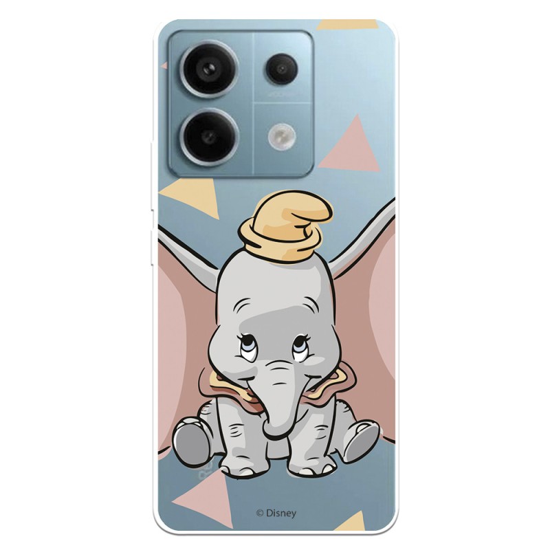 Funda para Xiaomi Redmi Note 13 5G Oficial de Disney Dumbo Silueta Transparente - Dumbo