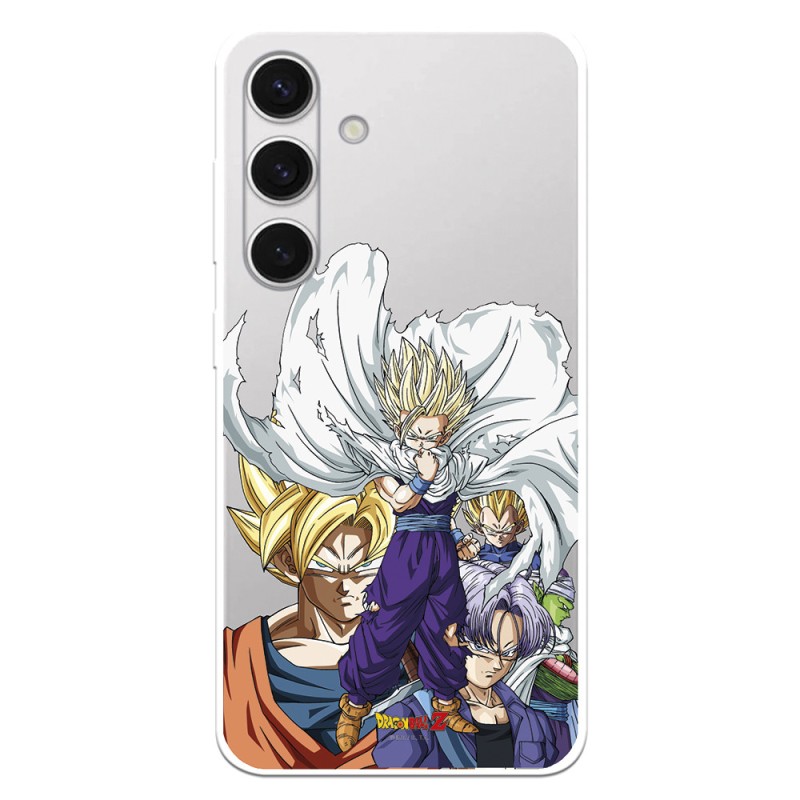 Funda para Samsung Galaxy S24 Oficial de Dragon Ball Guerreros Saiyans - Dragon Ball