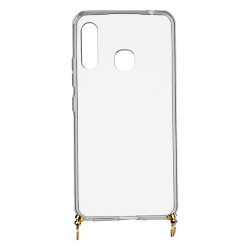 Funda Silicona Colgante Transparente para Samsung Galaxy A70e