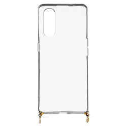 Funda Silicona Colgante Transparente para Oppo Find X2