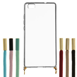 Funda Silicona Colgante Transparente para Huawei P8 Lite