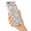 Cover Ufficiale Disney Dumbo Pattern Clear per iPhone XS