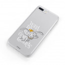 Cover Ufficiale Disney Dumbo Vuela tan alto Clear per iPhone 8 Plus