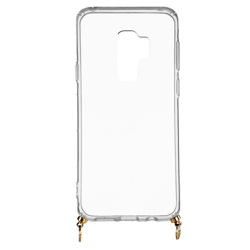 Funda Silicona Colgante Transparente para Samsung Galaxy S9 Plus