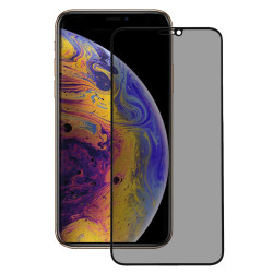 Cristal Templado Completo Antiespía Negro para iPhone XS Max