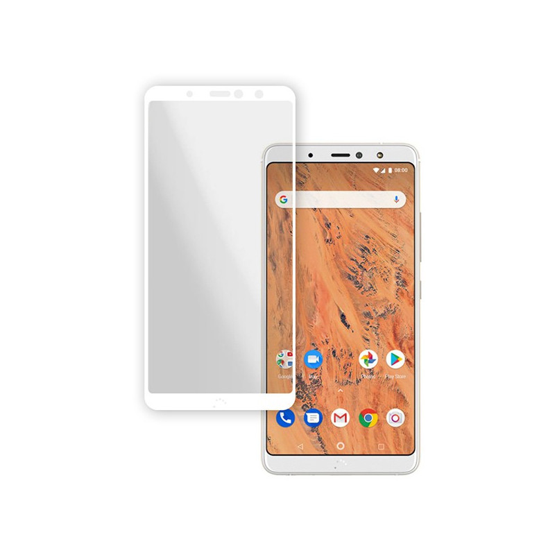 Cristal Templado Completo Blanco para Bq Aquaris X2