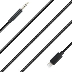 Cable de carga rápida Lightning a Jack 2m para iPhone