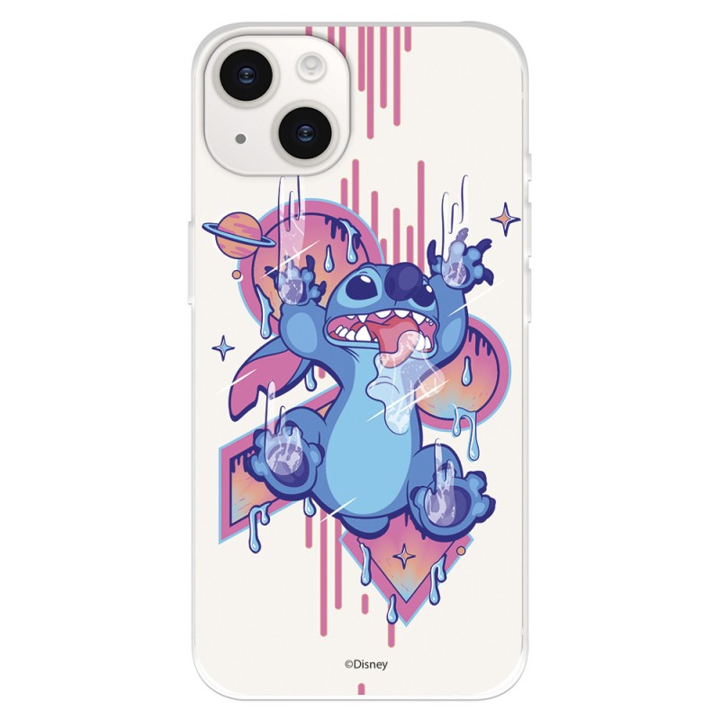 Funda para iPhone 15 Oficial de Disney Stitch Graffiti - Lilo & Stitch