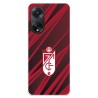 Funda para Oppo A98 5G del Granada CF Escudo - Líneas Rojas y Negras  - Licencia Oficial Granada CF