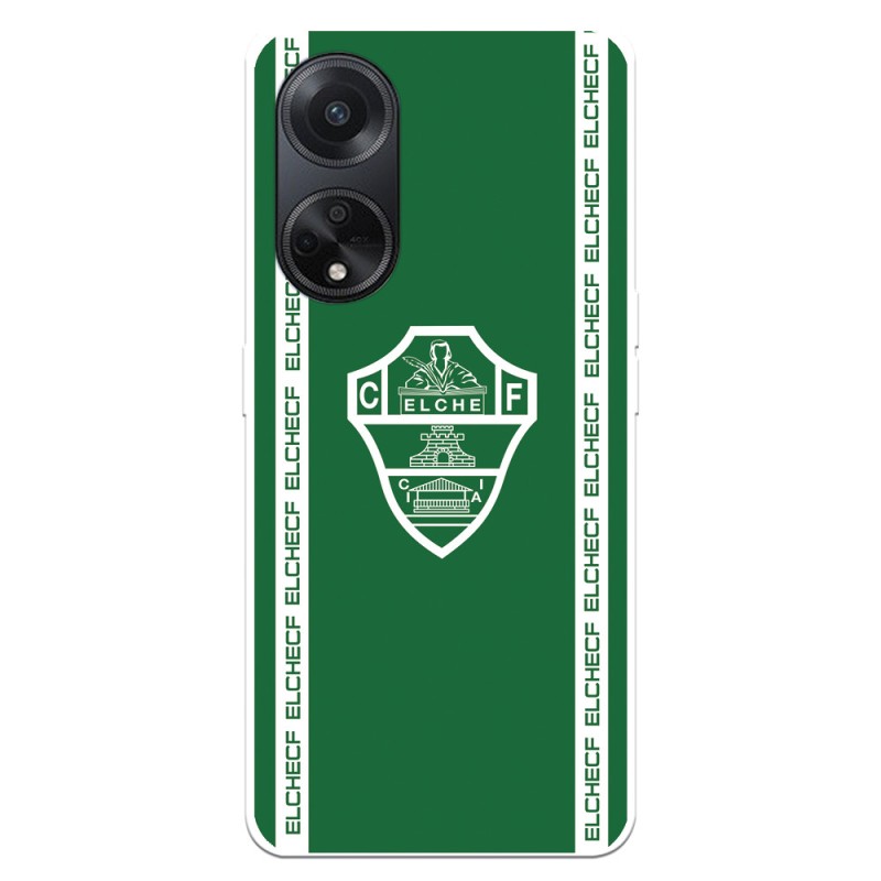 Funda para Oppo A98 5G del Elche CF Escudo Fondo Verde  - Licencia Oficial Elche CF