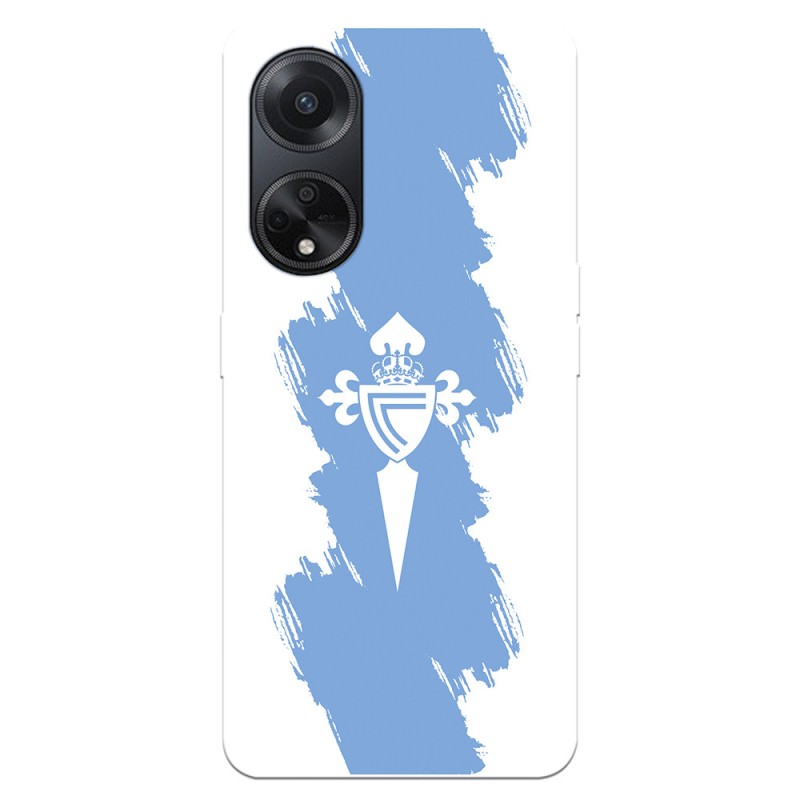 Funda para Oppo A98 5G del RC Celta Escudo Trazo Azul  - Licencia Oficial RC Celta