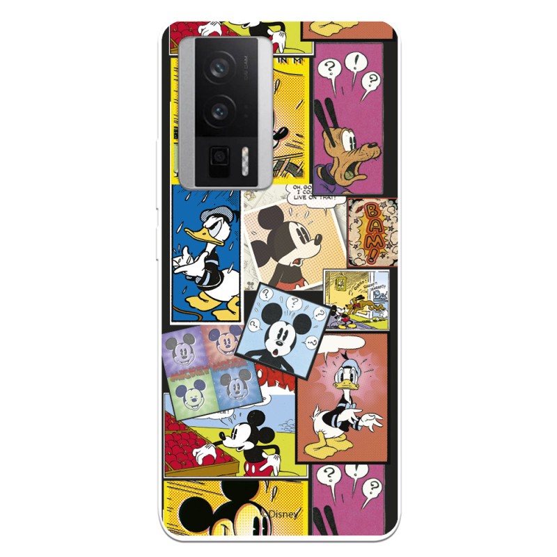 Funda para Poco F5 Pro 5G Oficial de Disney Mickey Comic - Clásicos Disney