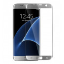 Protezione per lo schermo in vetro temperato Completa Argento per Samsung Galaxy S7 Edge
