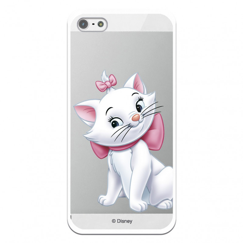 Cover Ufficiale Disney Marie Silhouette Trasparente per iPhone 5S - Gli Aristogatti