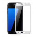 Protezione per lo schermo in vetro temperato Completa Bianca per Samsung Galaxy S7