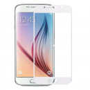 Protezione per lo schermo in vetro temperato Completa Bianca per Samsung Galaxy S6