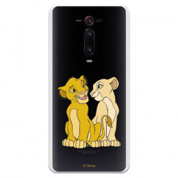 Carcasa Oficial Disney Simba y Nala transparente - El Rey León para Xiaomi Mi 9T (Redmi K20)- La Casa de las Carcasas