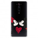 Carcasa Oficial Disney Mikey Y Minnie Beso Clear para Xiaomi Mi 9T (Redmi K20)- La Casa de las Carcasas