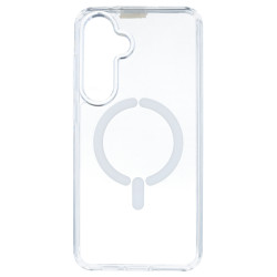 Funda Transparente Logo Compatible con Magsafe para Samsung Galaxy S24 FE