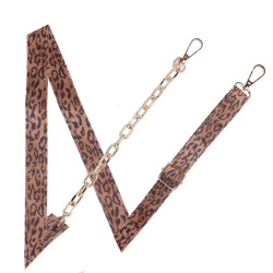 Lanyard con Catena Animal Print - Tracolla per telefoni  e Mini Bag