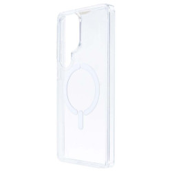 Funda Transparente Logo Compatible con Magsafe para Samsung Galaxy S25 Ultra