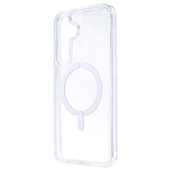 Funda Transparente Logo Compatible con Magsafe para Samsung Galaxy S25 Plus