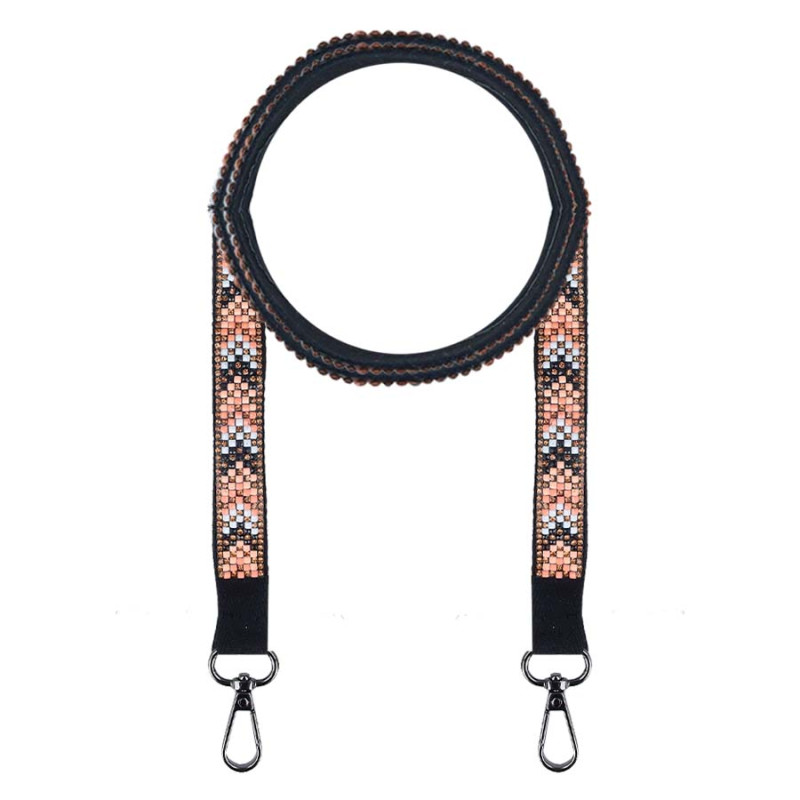 Lanyard etnico con Perline - Tracolla per telefoni  e Mini Bag