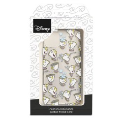 Funda para Realme 10 Oficial de Disney Chip Potts Siluetas - La Bella y la Bestia