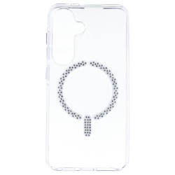 Funda Antiyellow Compatible con MagSafe con Brillantes para Samsung Galaxy S24