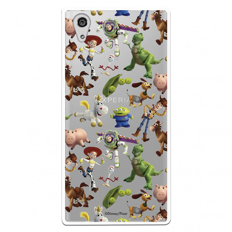 Cover Ufficiale Disney Toy Story Silhouette Trasparente - Toy Story per Sony Xperia XA1 Plus