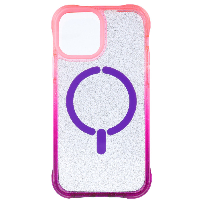 PopSockets Custodia MagSafe Per IPhone 15 Pro Con Impugnatura Rotonda, Protezione Cadute 3 Metri, Ricarica Wireless, Rosa Traslucido