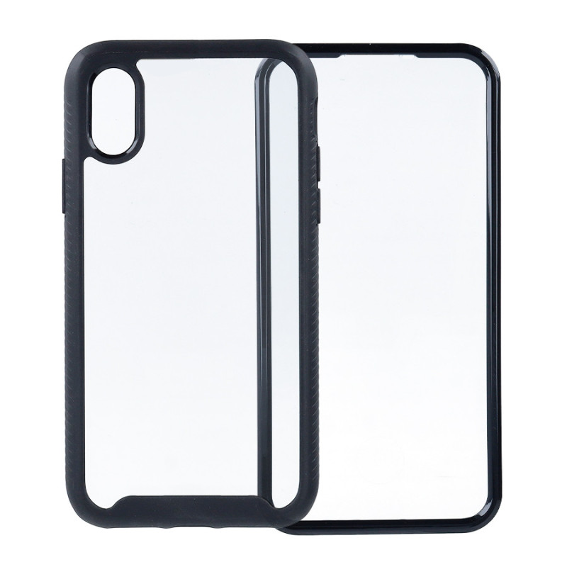 COPHONE Cover 360° Per IPhone XR: Protezione Totale Morbida Anteriore + Rigida Posteriore - Trasparente