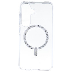Cover Antiyellow Compatibile con MagSafe con Strass per Samsung Galaxy S25 - La Casa de las Carcasas, Accessori e Cover per tele