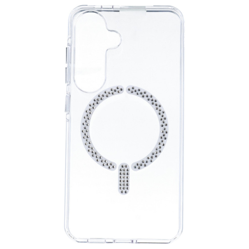 Cover Antiyellow Compatibile con MagSafe con Strass per Samsung Galaxy S25 - La Casa de las Carcasas, Accessori e Cover per tele Cover Antiyellow Compatibile con MagSafe con Strass per Samsung Galaxy S25 - La Casa de las Carcasas, Accessori e Cover per tele