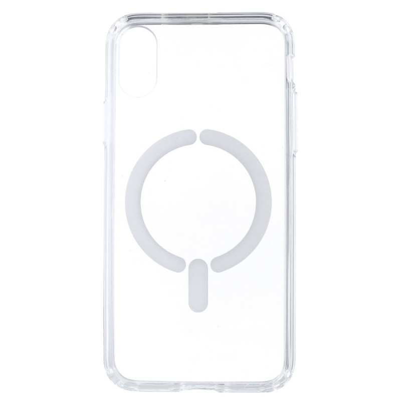 Cover Trasparente Logo Compatibile con Magsafe per iPhone X