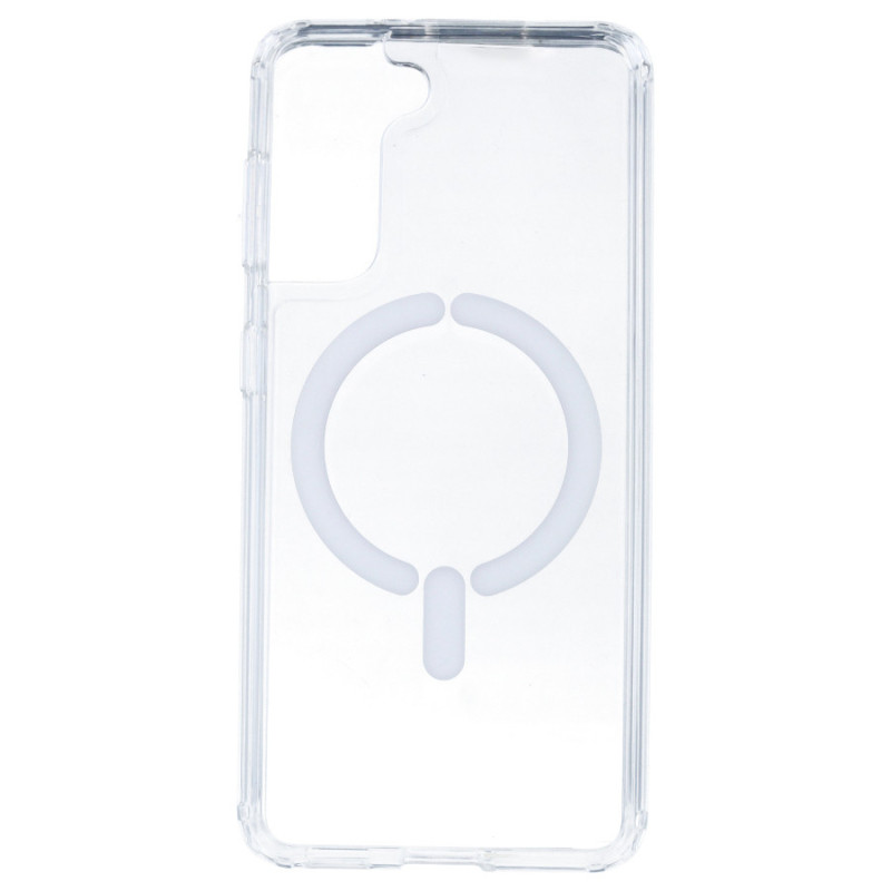 Cover Trasparente Logo Compatibile con Magsafe per Samsung Galaxy S21