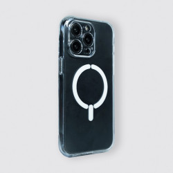 Custodia Per IPhone 15 Pro Max Con MagSafe - Anti-impronte, Bordo In TPU E Retro Acrilico Rigido, Nero, Protezione Fotocamera