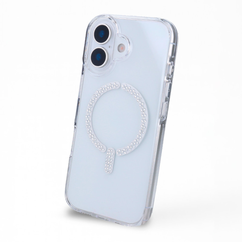 Funda Antiyellow Compatible con MagSafe con Brillantes para iPhone 17