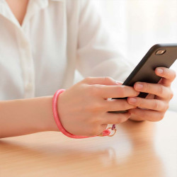 Bracciale con glitter per il tuo cellulare