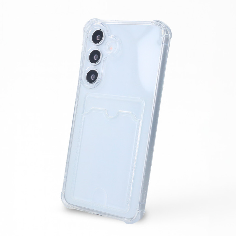 Funda Silicona Cubre con Tarjetero para Samsung Galaxy S25 FE