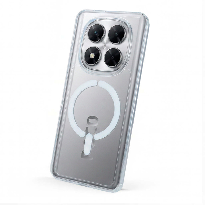 Funda Transparente Logo Compatible con Magsafe para Xiaomi Redmi Note 14 Pro 5G