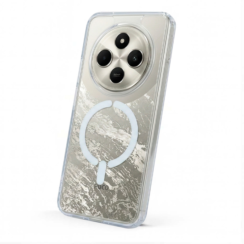 Funda Transparente Logo Compatible con Magsafe para Xiaomi Redmi 14C