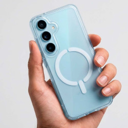 Funda Transparente Logo Compatible con Magsafe para Samsung S26 Plus