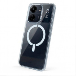 Funda Transparente Logo Compatible con Magsafe para Poco C65