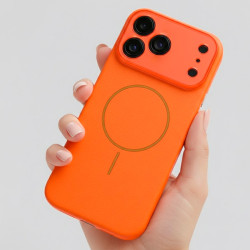 Funda Funda Magbattery Con Cubrecamara Naranja para iPhone 17 Pro