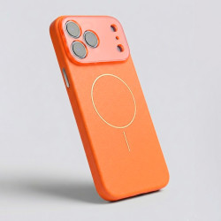 Funda Funda Magbattery Con Cubrecamara Naranja para iPhone 17 Pro