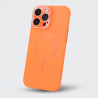 Funda Funda Magbattery Con Cubrecamara Naranja para iPhone 16 Pro